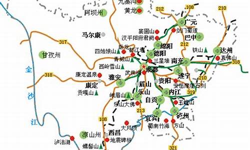 四川省旅游路线_四川省旅游路线图